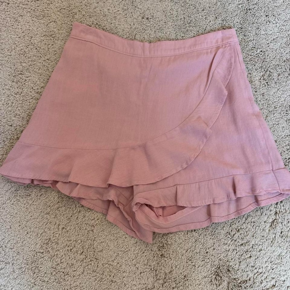 Altar'd State Blush Ruffle Skorts